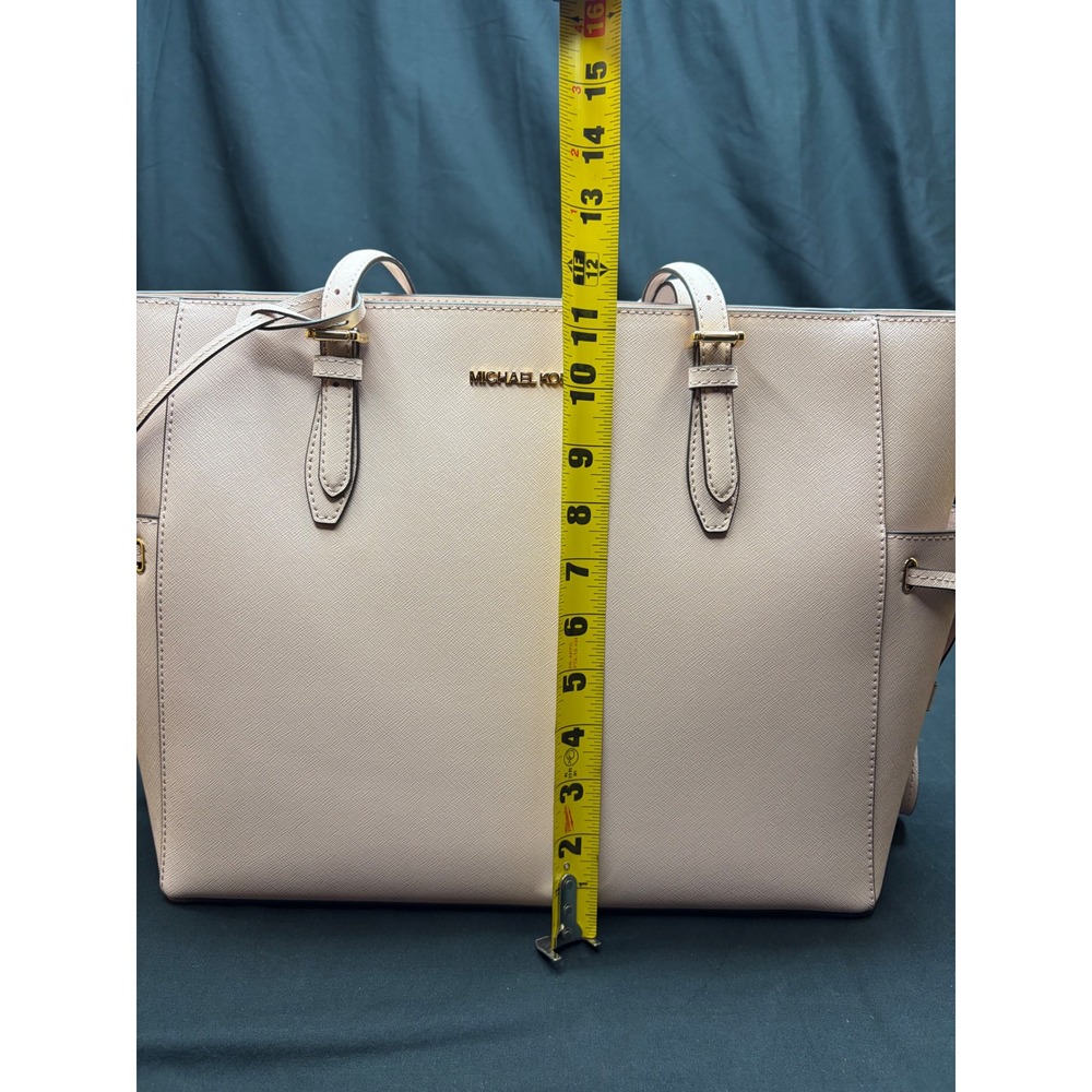 Michael Kors Gilly Large Drawstring Travel Tote Powder Blush Leather 35S1G2GT7L - Picture 11 of 12